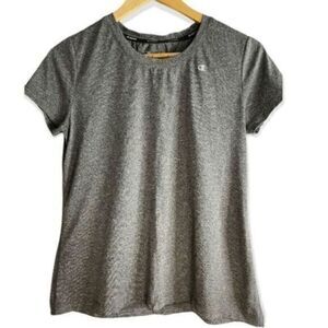 Champion Vapor Performance Workout Top Gray Crew Neck Medium